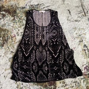 Rebecca Taylor Sleeveless velvet top, size 2
